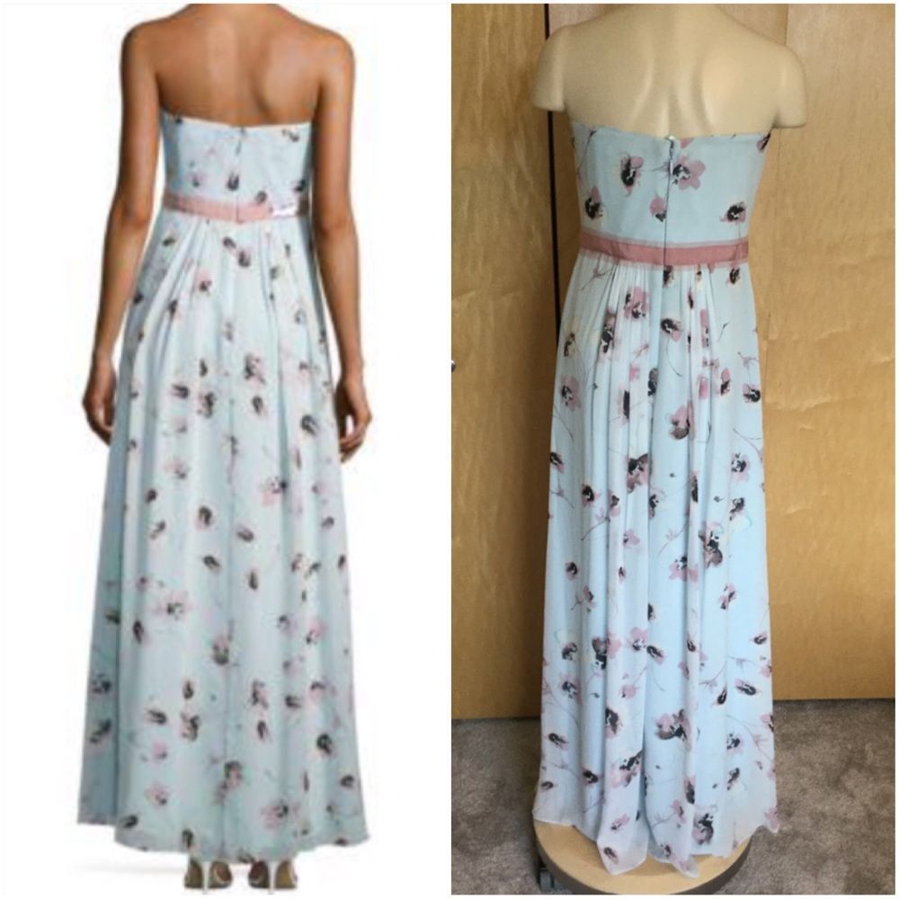 BCBGMAXAZRIA Floral Strapless Dress - Picture 8 of 9